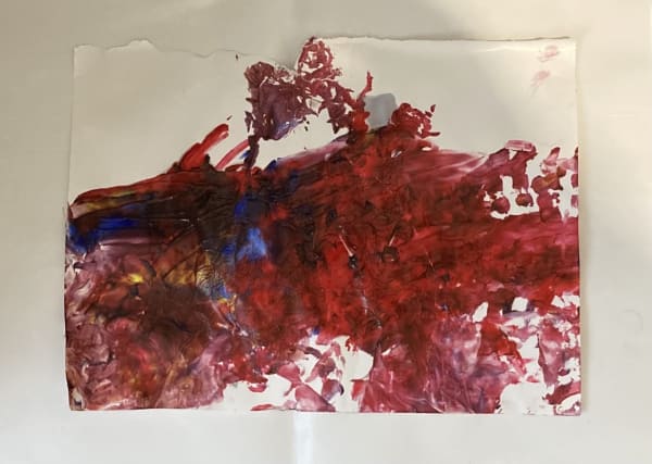 Ivy, aged 1. Inspired by Patrick Caulfield.