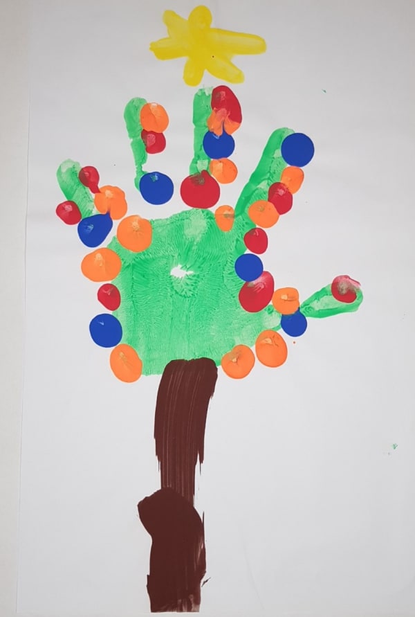 Kemal Inje, aged 5. Inspired by Damian Hirst.