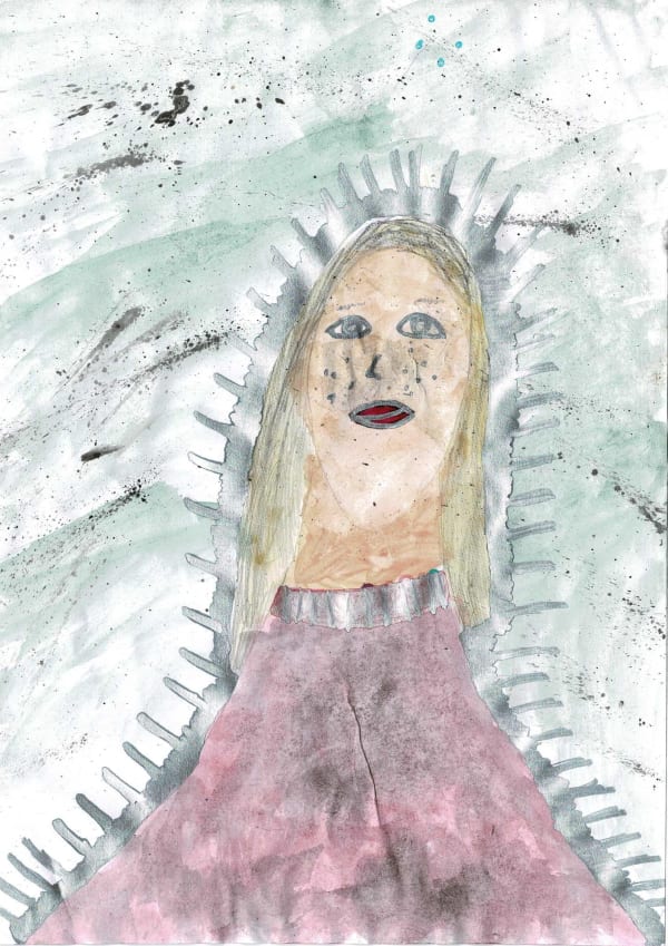 Marla Hahn, aged 8. Inspired by Chris Levine.