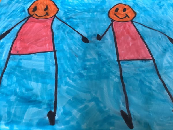 Sorrel, aged 8. Inspired by Stik.