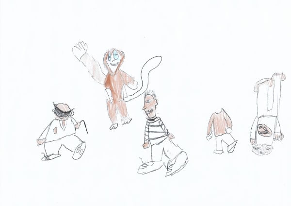 Yehen Jayatillake, aged 6. Inspired by Alexander Calder.