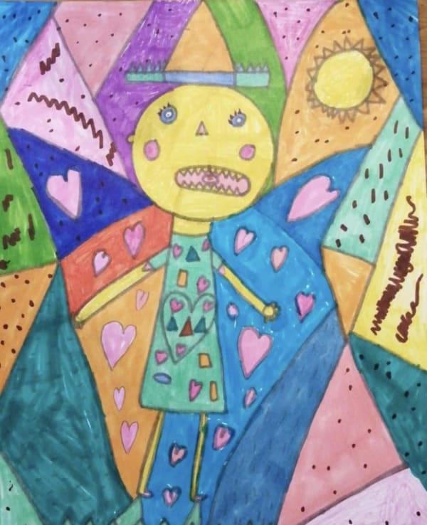 Feah Scullion, aged 9. Inspired by Picasso.