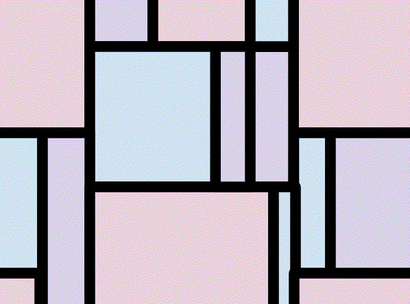 Kitty, aged 10. Inspired by Mondrian.