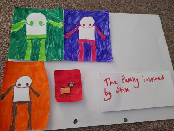 Riley O'Toole, aged 12. Inspired by Stik.