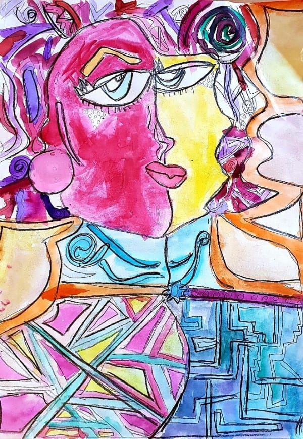 Ruby Levitt, aged 11. Inspired by Picasso.