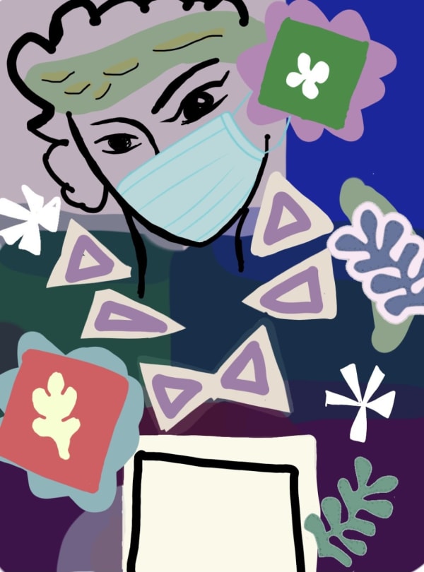 Amy Jones, aged 14. Inspired by Henri Matisse.