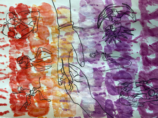 Erin Neill, aged 15. Inspired by Richard Long.