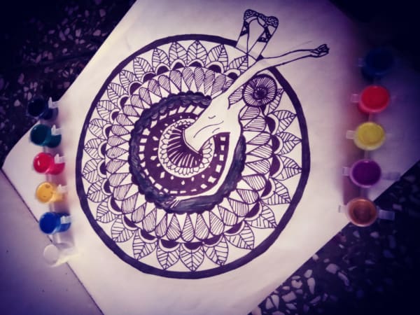 Nazish Fatima, aged 17. Inspired by Pure Evil.