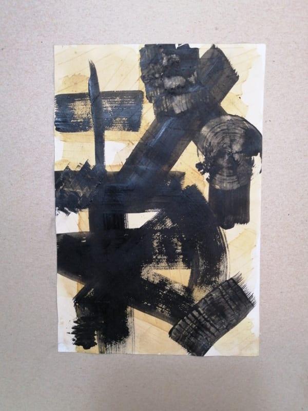 Parsa Nayyara, aged 17. Inspired by Pierre Soulages.
