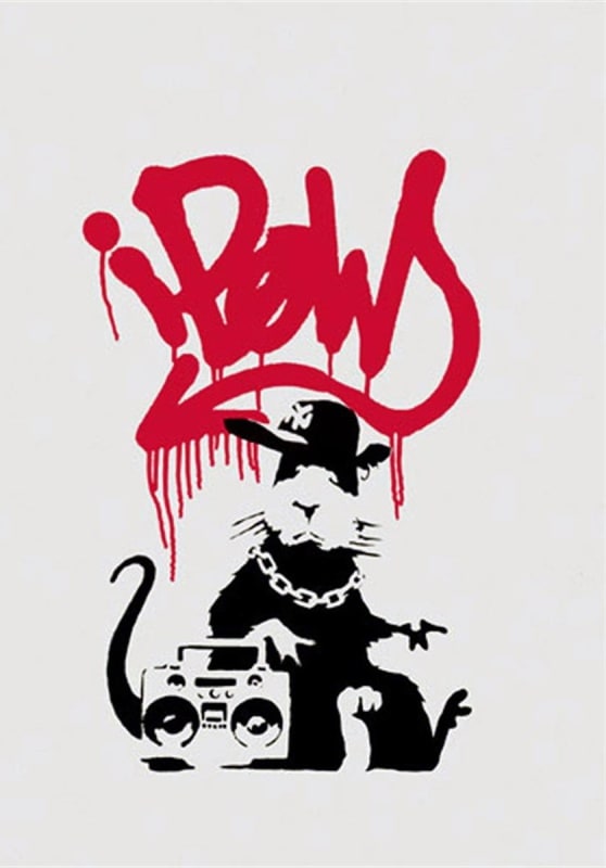 Gangsta Rat Original screenprint 50 x 35 cm Edition of 150