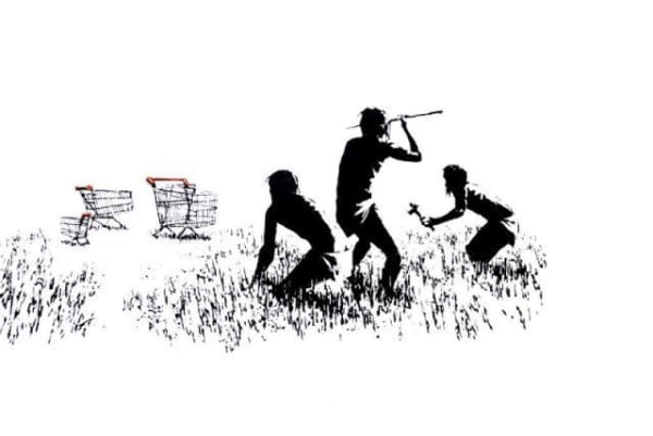 Trolley Hunters, 2007 Screen print 77 x 96 cm Edition of 500