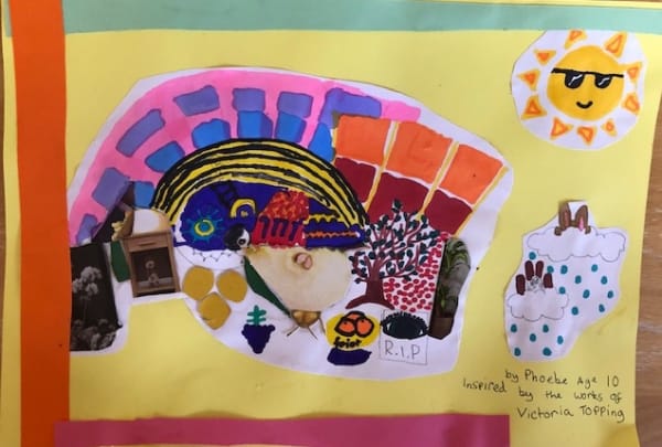 Phoebe Castle, age 10. Inspired by all the works of Victoria Topping