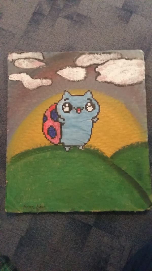 Rayan, age 9 Inspired by INVADER