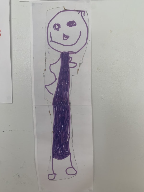 Lila King, age 4 Stik, Standing Figure