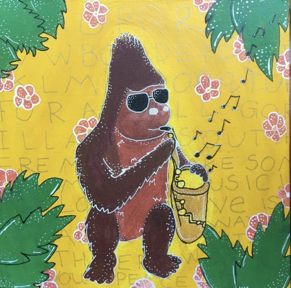 Hania Miniewska, age 12 Inspired by Banksy