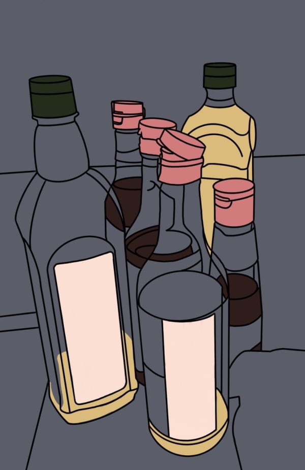 Beatrice Fong, age 17 Inspired by Patrick Caulfield's 'Wine Glasses'.