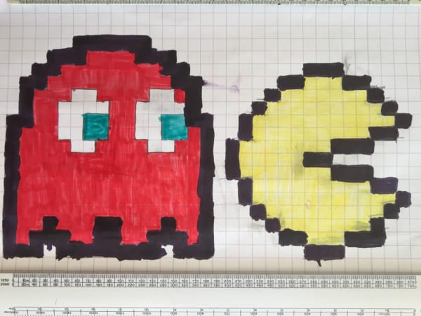 Terence Bondzie-Dunn, age 7 Artwork inspired by Invader Title - Near Death