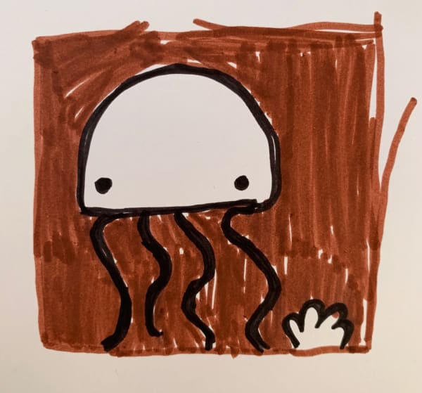 Mika Wade. age 8 Artwork Inspiration: Stik - DEEP (Don’t Panic)