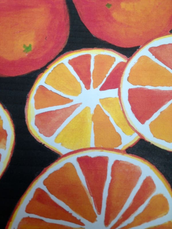 Isabella Jacobs-Moronta, age 13 Inspired by Henri Matisse work ‘Nice Travail et Joie’