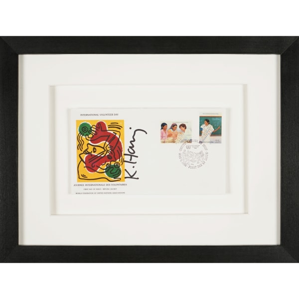 Keith Haring, International Volunteer Day, United Nations, First Day Cover, 1988