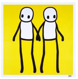 Stik, Holding Hands (Yellow), 2020
