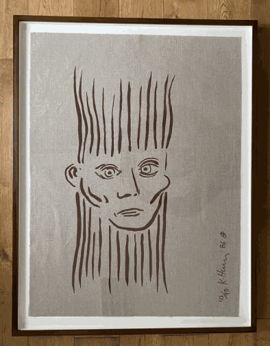 Keith Haring, Portrait of Joseph Beuys , 1986