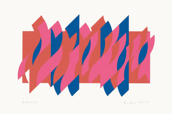 Bridget Riley, Red Red Blue, 2010