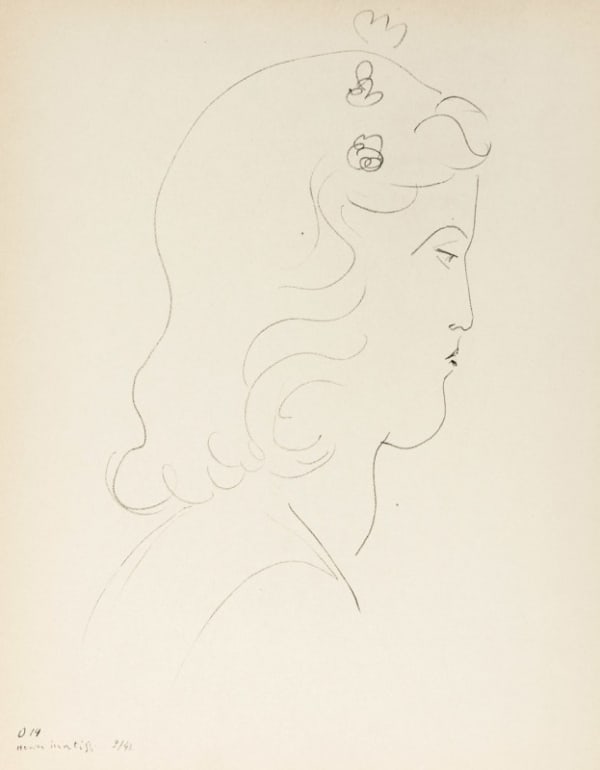Henri Matisse, Untitled (Profil de Femme), 1943