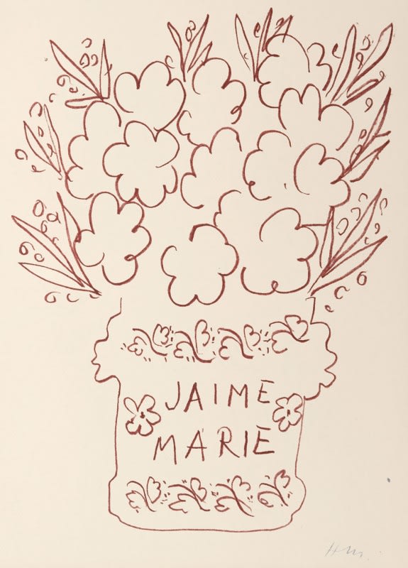 Henri Matisse, Untitled 3833 (J'aime Marie), 1948