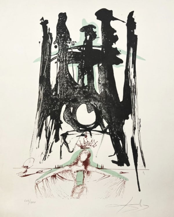 Salvador Dali, El Templo De La Sagrada Familia, 1971