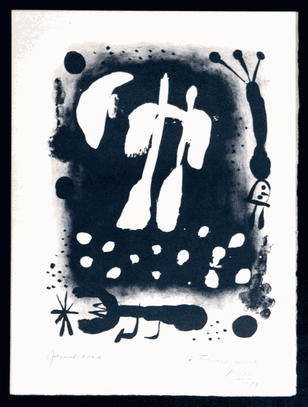 Joan Miro, Untitled (Recent Painting), 1953