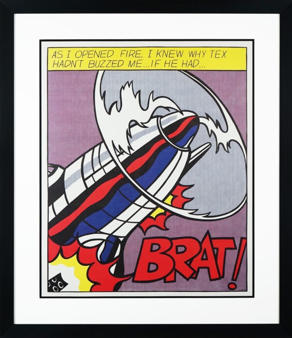 Roy Lichtenstein, As I Opened Fire (Triptych): Plate 1, 1966