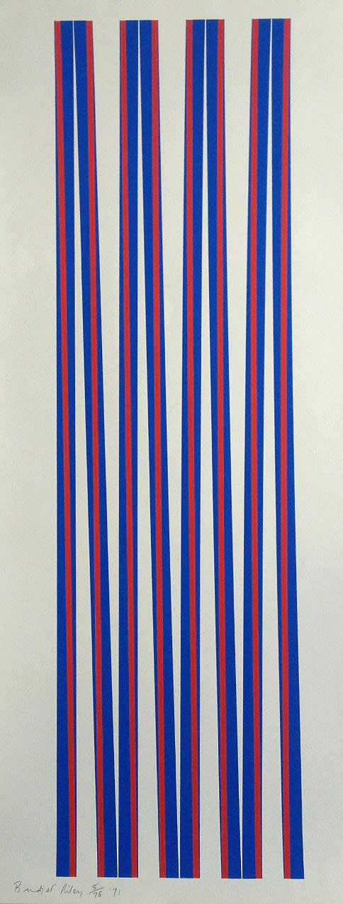 Bridget Riley, Elongated Triangles 1, 1971