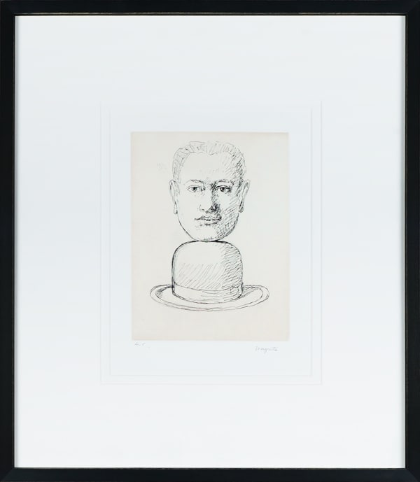 Rene Magritte, Untitled (Homme au chapeau melon - The Man with a Bowler Hat), 1969