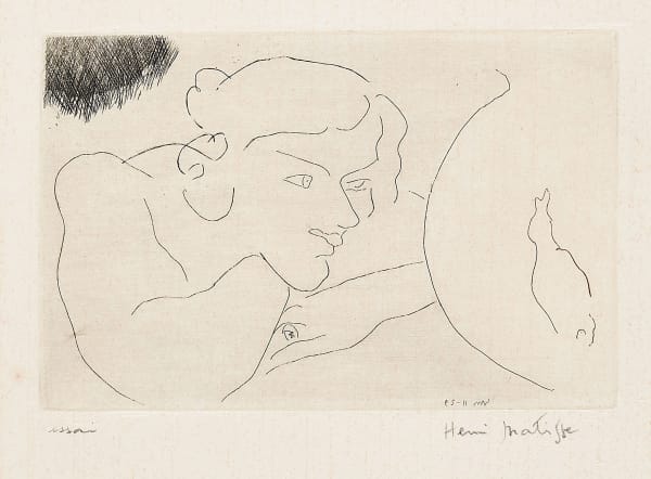 Henri Matisse, Young Woman Watching a Fish Swimming Around, 1929