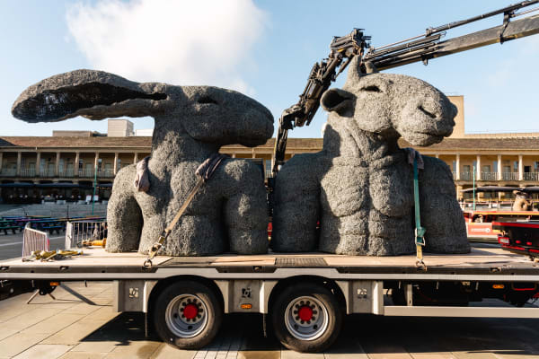 Sophie Ryder, Ladyhare and Minotaur Torsos, 2000