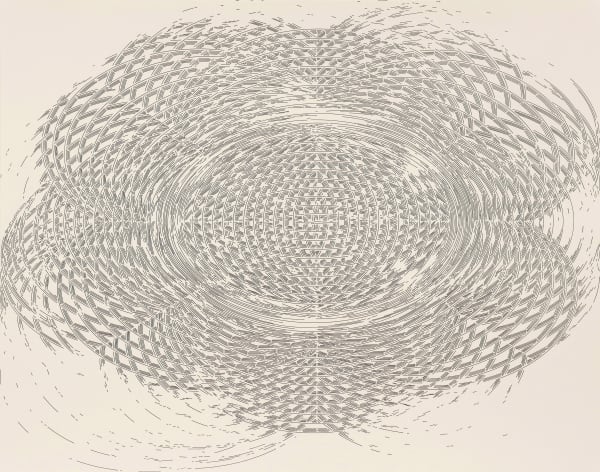 Gerhard Mayer 383, 2020 ink on paper 13 1/2 x 17 1/8 in 34.3 x 43.4 cm