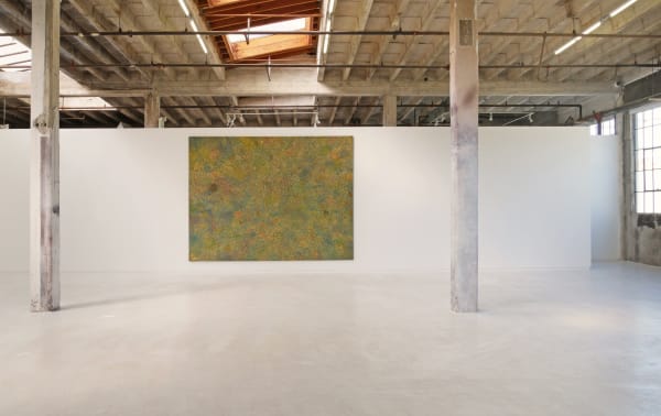Stefan Kürten, "Perfect World," 2016-17, installation view; oil on canvas, 110 ¼ by 145 5/8 inches