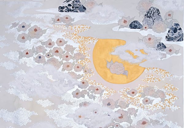 Crystal Liu, "the fog, 'nestled'," 2019, detail view