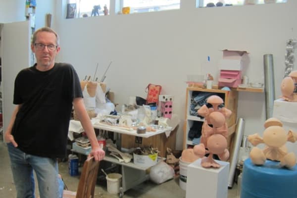 Studio visit: Tim Hawkinson. Photo Credit Gary Brewer