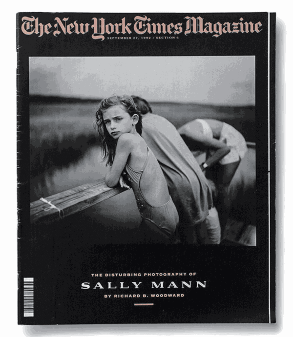 Sally Mann photograph Jessie in the Wind on the cover of the New York Times Magazine in 1992