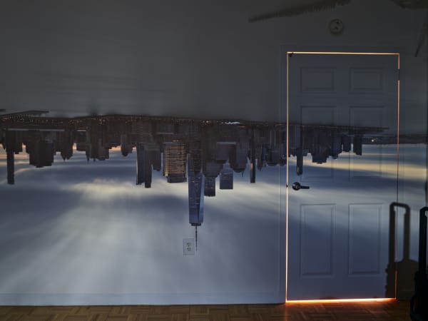 Camera Obscura view of Lower Manhattan at sunrise