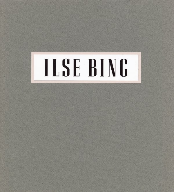Ilse Bing: Vision of a Century publication cover