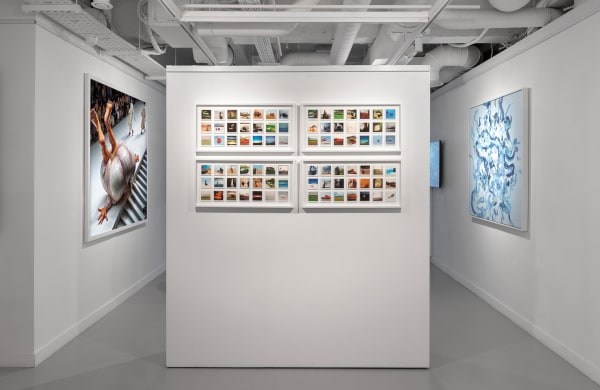 Exhibition Installation View Of New Beginnings Intertwining Realities Of Ai Art And Human Experience Niceaunties Elman Mansimov Sougwen Chung Courtesy Of Hofa Gallery