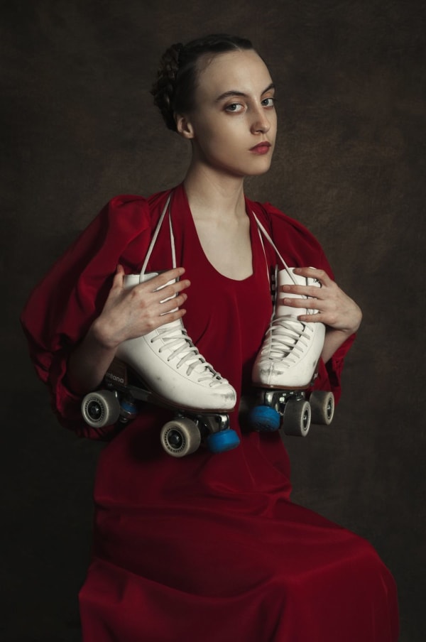 Romina Ressia Woman with Rollers, 2014