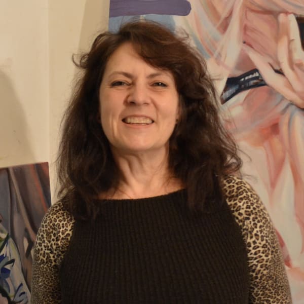 Nathalie Pirotte in her studio