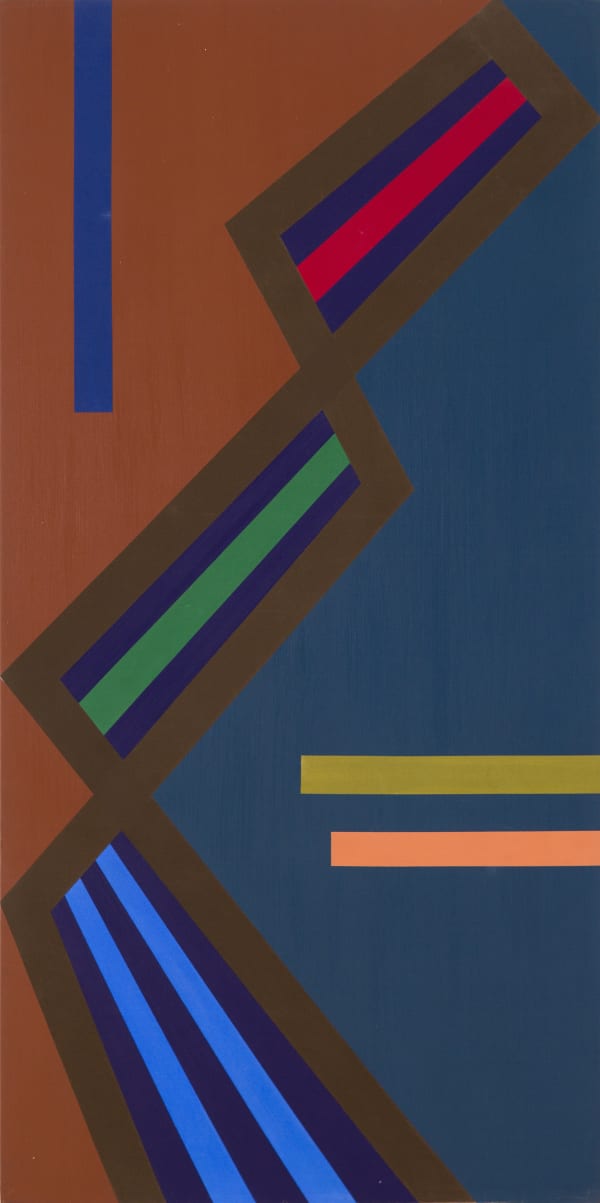 Freddy Rodríguez Mulato de Tal 1974 Acrylic on canvas 80 x 40 in (203.2 x 101.6 cm)
