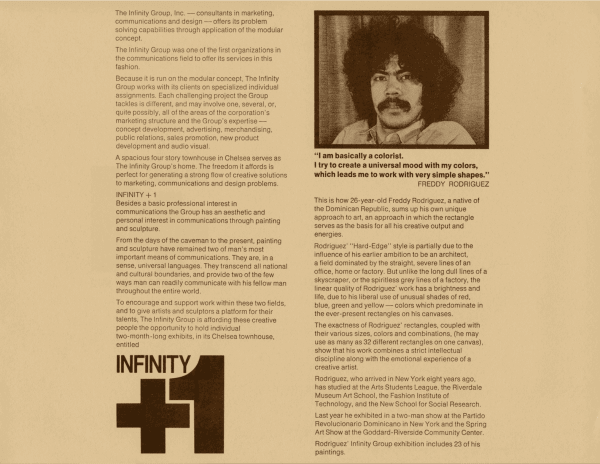 Infinity +1, New York, 1972