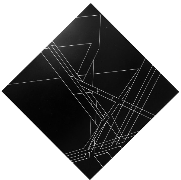 Vargas-Suarez Universal, Telemetry, Oil enamel on canvas, 30 x 30 in, 2012