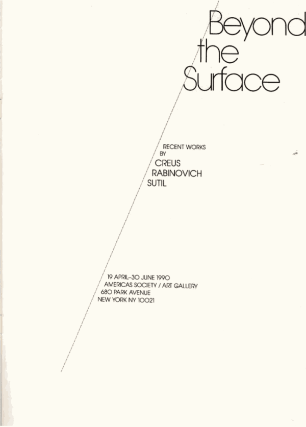 From left to right: Raquel Rabinovich, Fatima Bercht, Alicia Creus, and Francisca Sutil, 1990. Image courtesy of the Americas Society